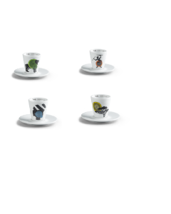 Φλυτζάνια Espresso Cuptales Dimello από φίνα πορσελάνη, 4 cups